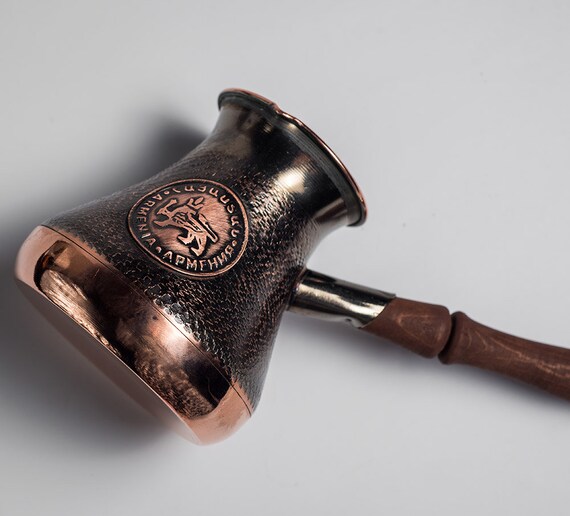 Copper Coffee Pot Maker, Jazzve, Cezve Ibrik, Armenia Jezve Jazve