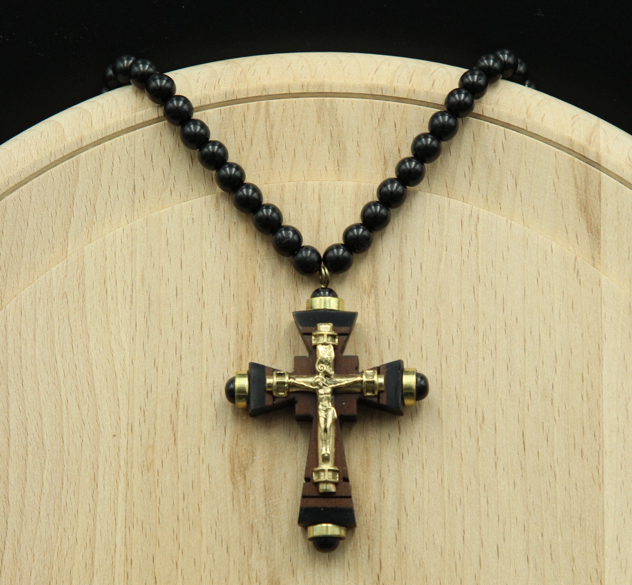 Wooden Necklace Cross Pendant Cross Carved Handmade Jewelry Etsy UK