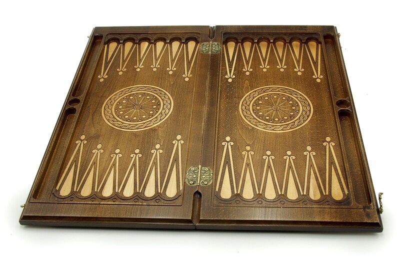 Wooden BACKGAMMON SET Personalized Board Game Armenian Nardi Etsy