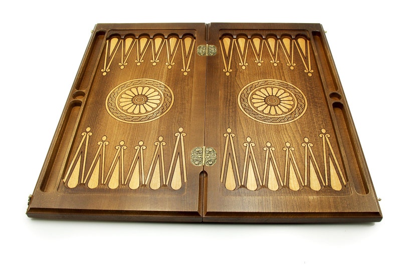 Wooden BACKGAMMON SET Personalized Board Game Armenian Nardi Etsy
