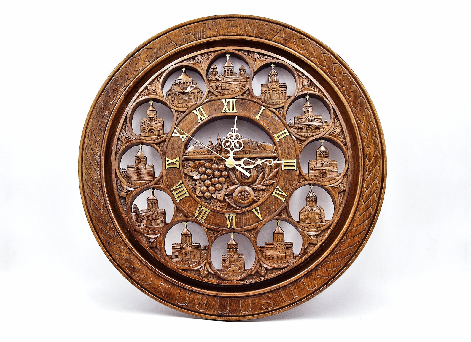 Armenian Wall Clock Unique Wall Clock Home Gift Clock Etsy
