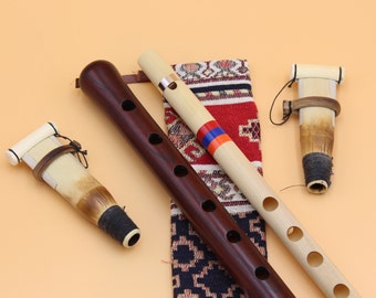 Handmade Pro Armenischen Duduk, Aprikosenholz, Ornament Fall plus Geschenk Flöte, Musikinstrument Duduk in Tonart A für ihn BALABAN Personalisiert