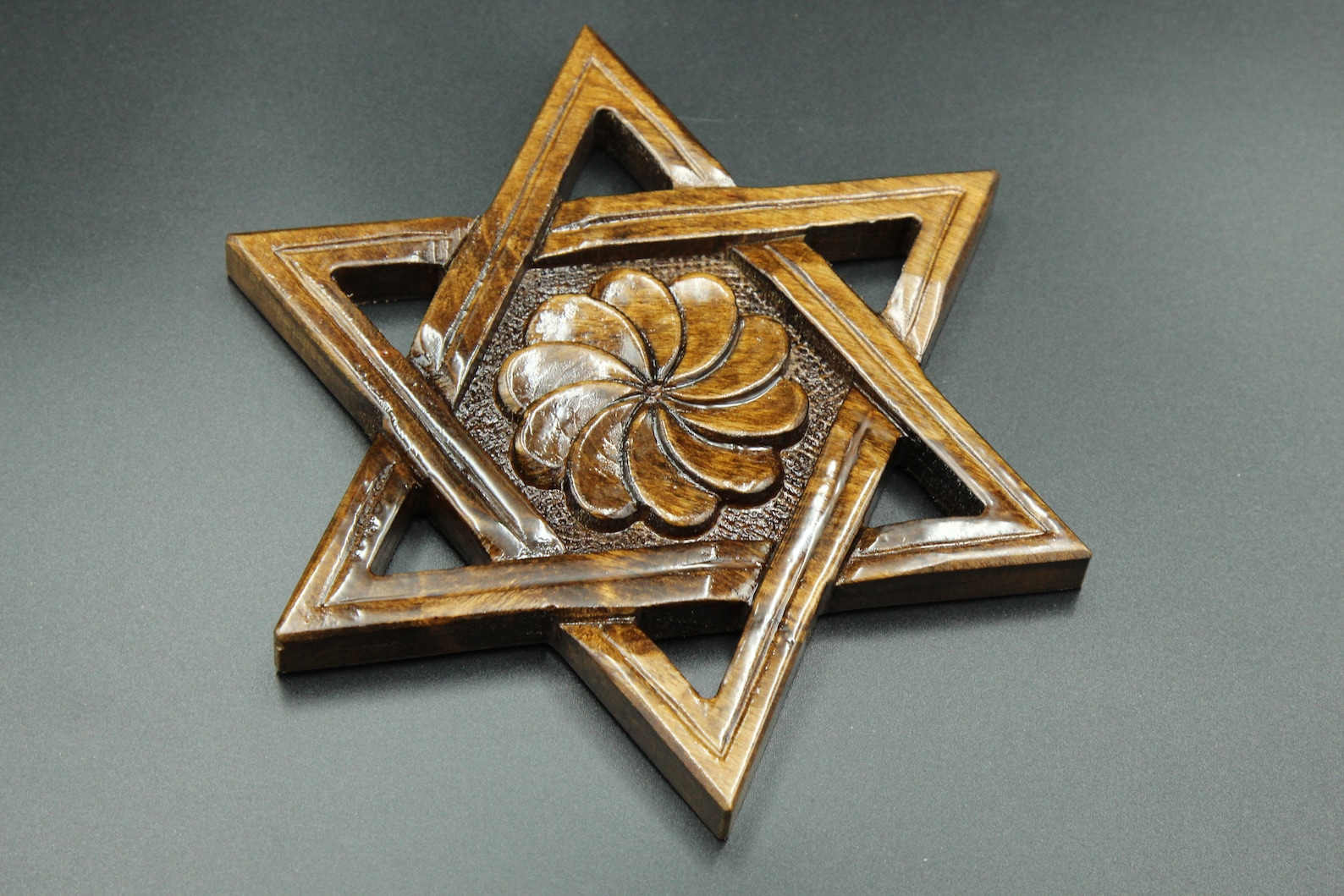 Star of David Wood Star of David Wooden Star of David Wall Etsy