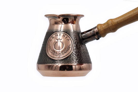 JAZZVE Armenian Coffee Pot Maker, Coffee Pot Cezve, Copper
