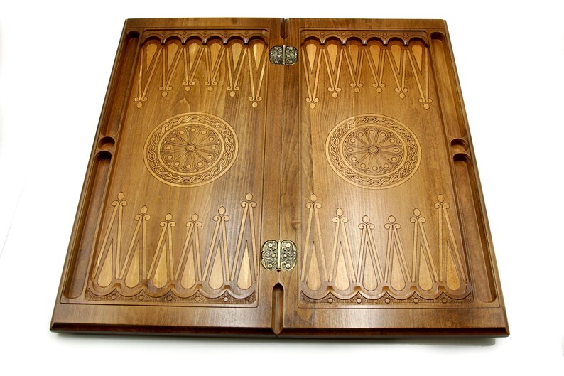 Wooden BACKGAMMON SET Personalized Board Game Armenian Nardi Etsy