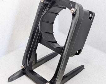 Compact Bitaxe gam (601,602,650) Montierung - 60 0r 40 mm Fan Port, Heatset Messinggewinde, Dual Cooling Stand