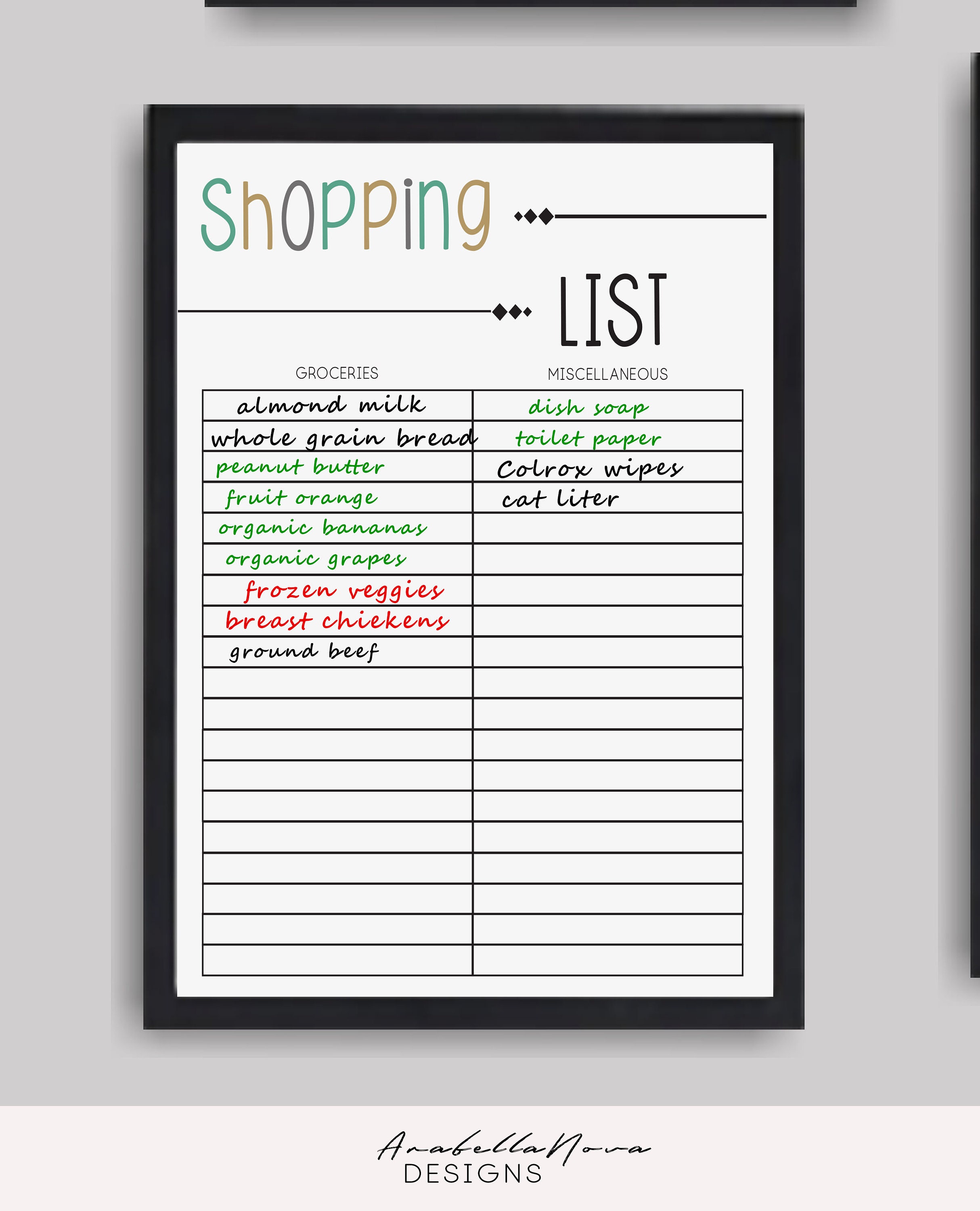 Wall Family Planner Printable Family Organizer Monthly Etsy UK