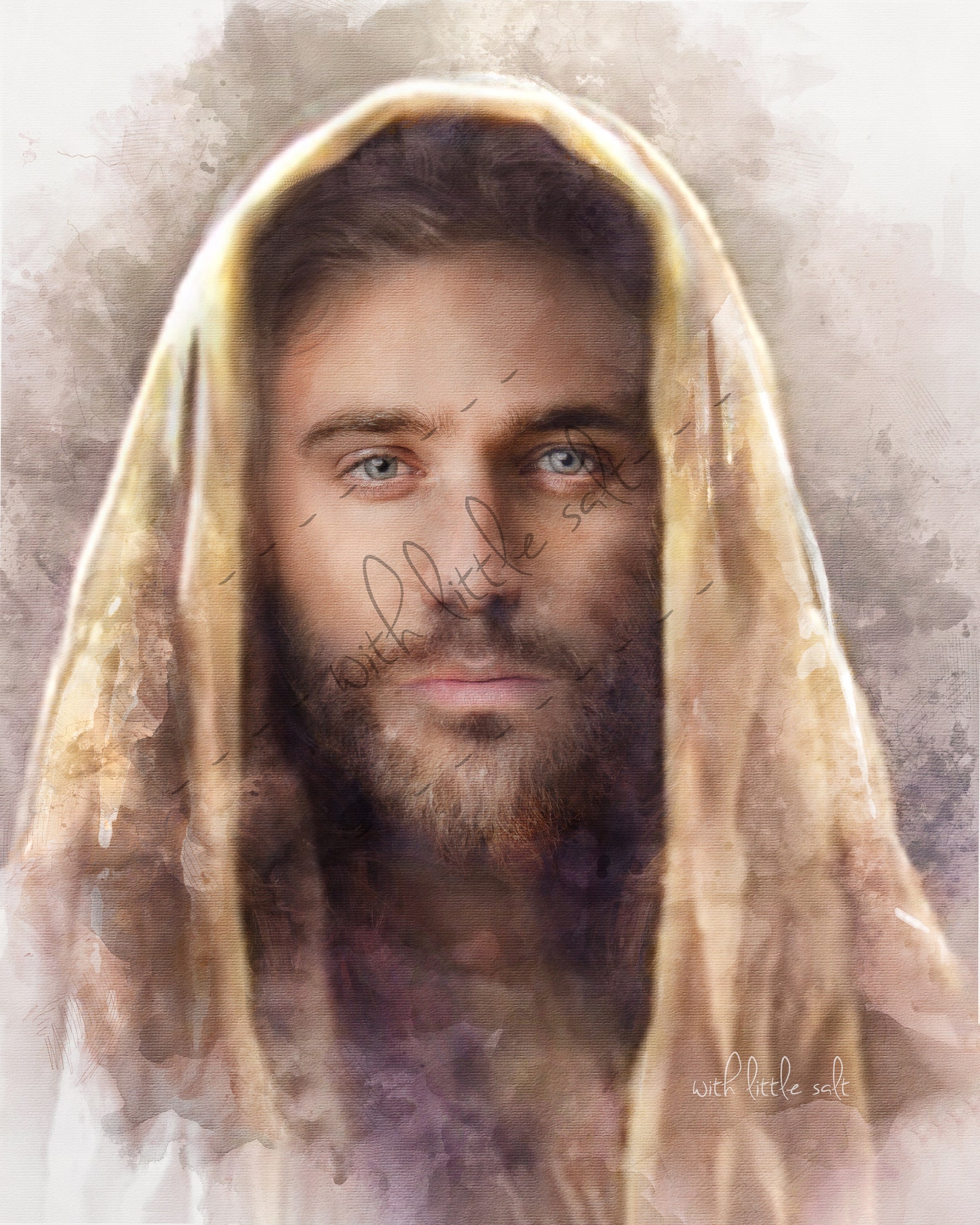 Prince of Peace Christ Artwork Watercolor Print Religious Art Etsy