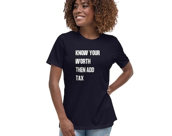 Camiseta ajustada Know Your Worth