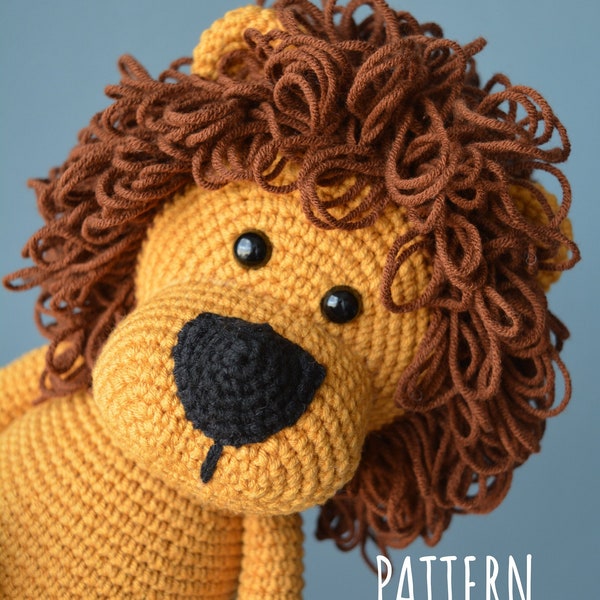 Edward The Lion Crochet PATTERN [amigurumi, lion]