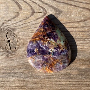 Kaleidoscope Agate Cabochon Fine Natural Polished Unbacked Kaleidoscope Agate Teardrop Cab Fluorite Chrysocolla And Malachite Cab Utah Stone