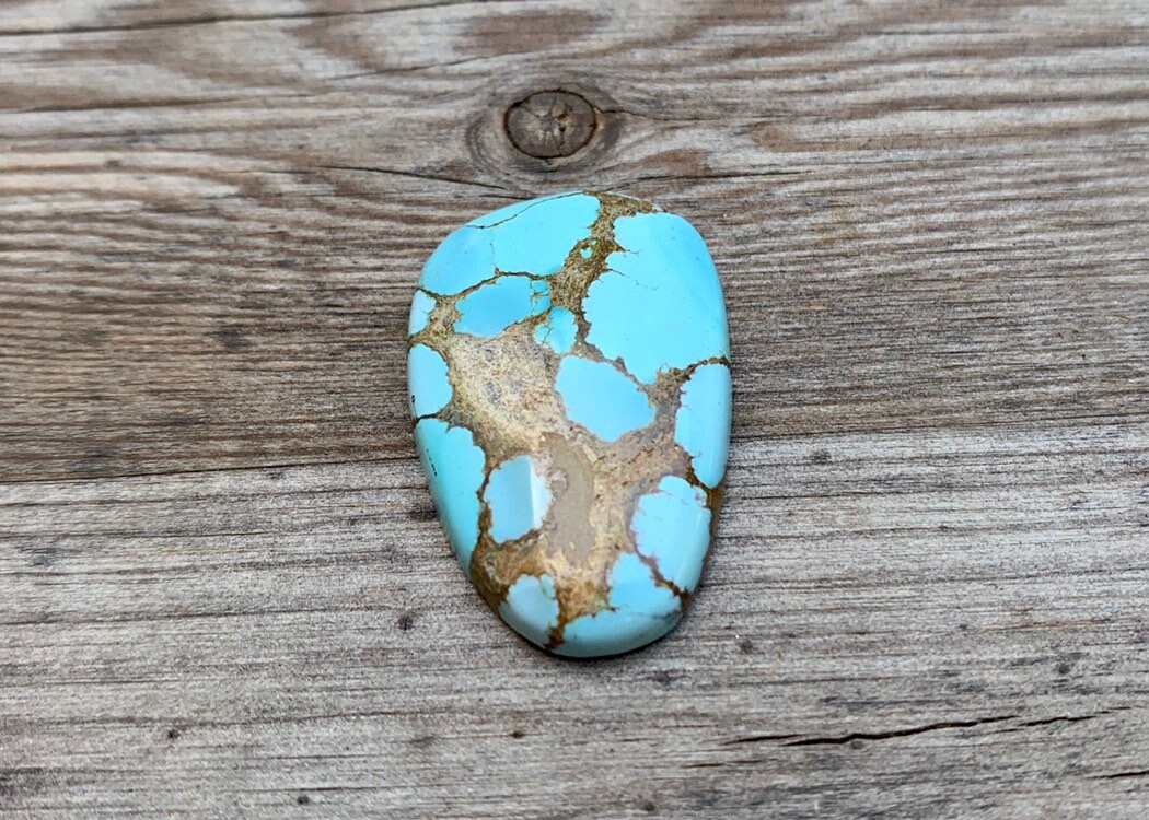 Gobi Desert Turquoise Cabochon Natural Unbacked Fine Polished Mongolian ...