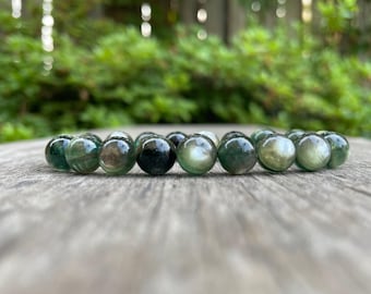 ８ミリ　グリーントルマリンブレスレット 8 mm ブラックトルマリン 9 mm グリーントルマリンブレスレット