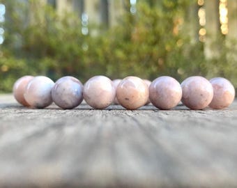 Bracciale in agata con fiori di ciliegio molto spesso, bracciale in agata Sakura da 14 mm con perline di pietre preziose, bracciale in agata rosa e bianca, bracciale regalo