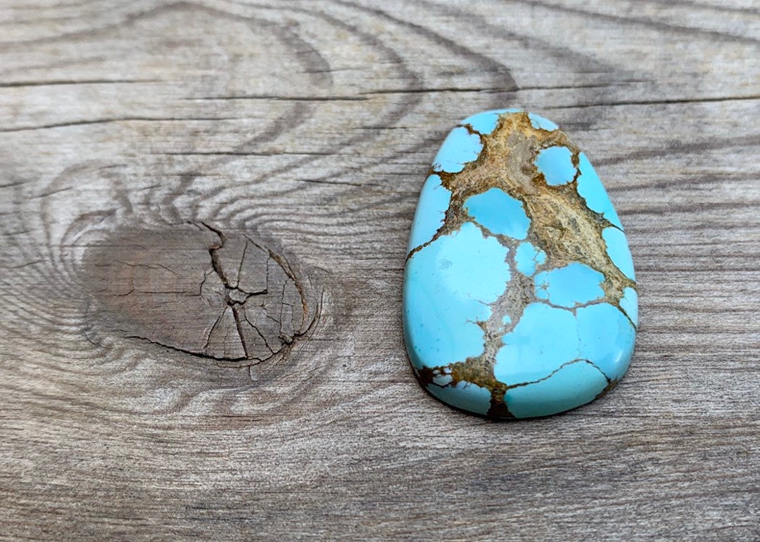 Gobi Desert Turquoise Cabochon Natural Unbacked Fine Polished Mongolian ...