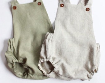 linen baby outfit