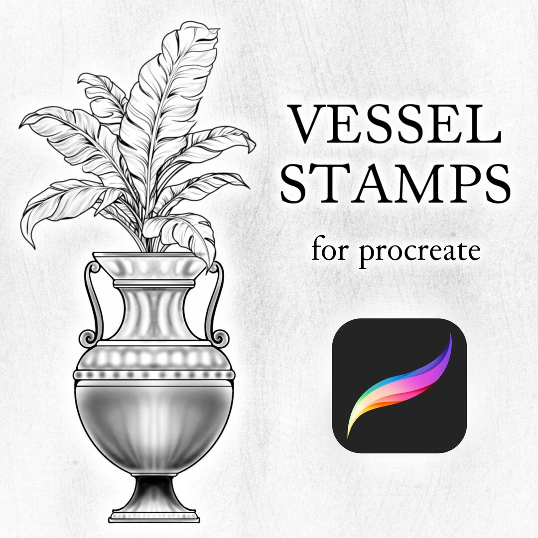 Vase Stamps for Procreate - Etsy