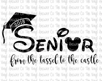 Digital Download Disney Senior 2018 SVG/PNG/PDF