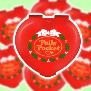 90's Christmas Polly Pocket, Vintage Polly Pocket, 90's Christmas, 90's Christmas Nostalgia, 90's Kids, 90's Toys, 90's Christmas List