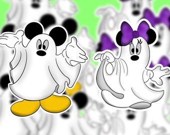 Ratón Fantasma, Pegatinas de Halloween, Halloween de los 90, Ratón Mágico, Halloween Mágico, Fantasmas, Fantasmas de Halloween, Fantasmas Lindos