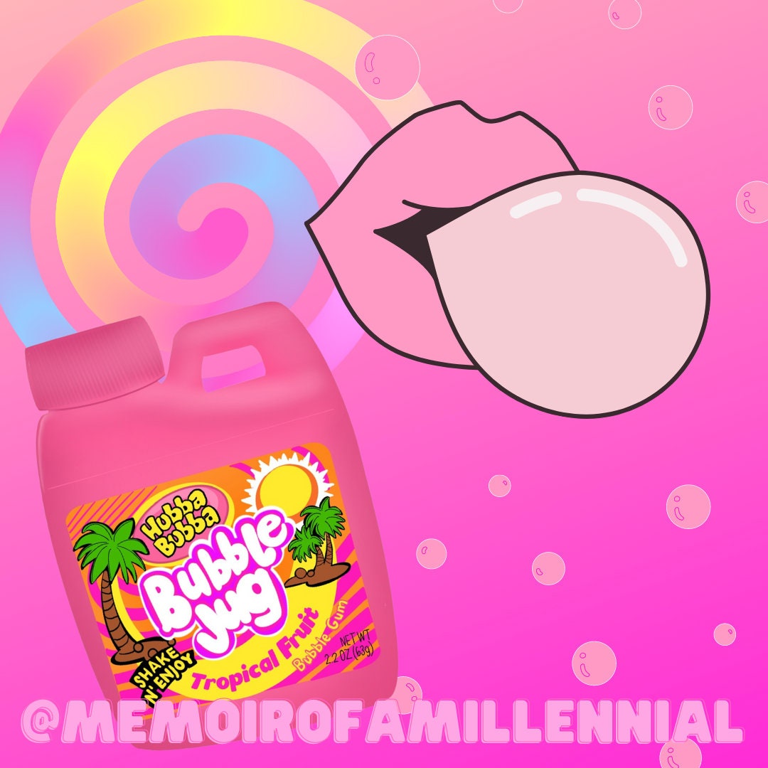 Bubble Jug Inspired Sticker, 90s Snacks, 90s Candy, Bubblegum