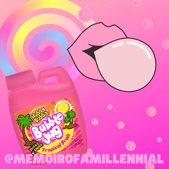 Buy Bubble Jug Inspired Sticker, 90s Snacks, 90s Candy, Bubblegum,  Bubblegum Sticker, 90s Throwback, 90s Kids, 90s Girl, 90s Aesthetic Online  in India - Etsy