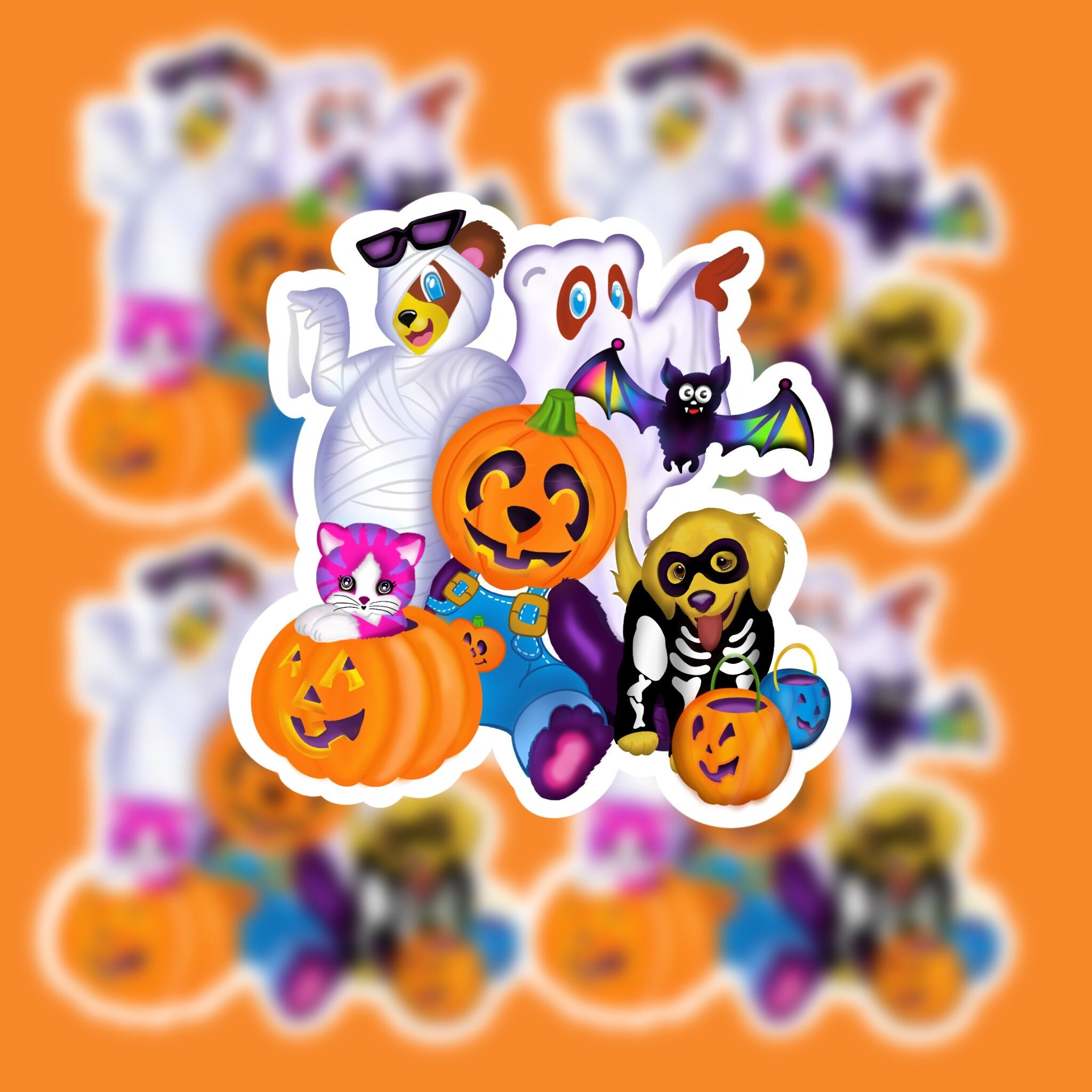 90's Halloween Friends Sticker 90s Halloween 90s Etsy