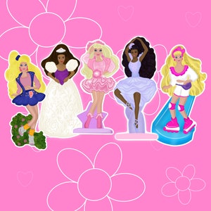 90's McDonalds Happy Meal Dolls inspired Stickers, Doll Stickers, 90's Dolls, Happy Meal, 90's Happy Meal Toys, 90's Stickers