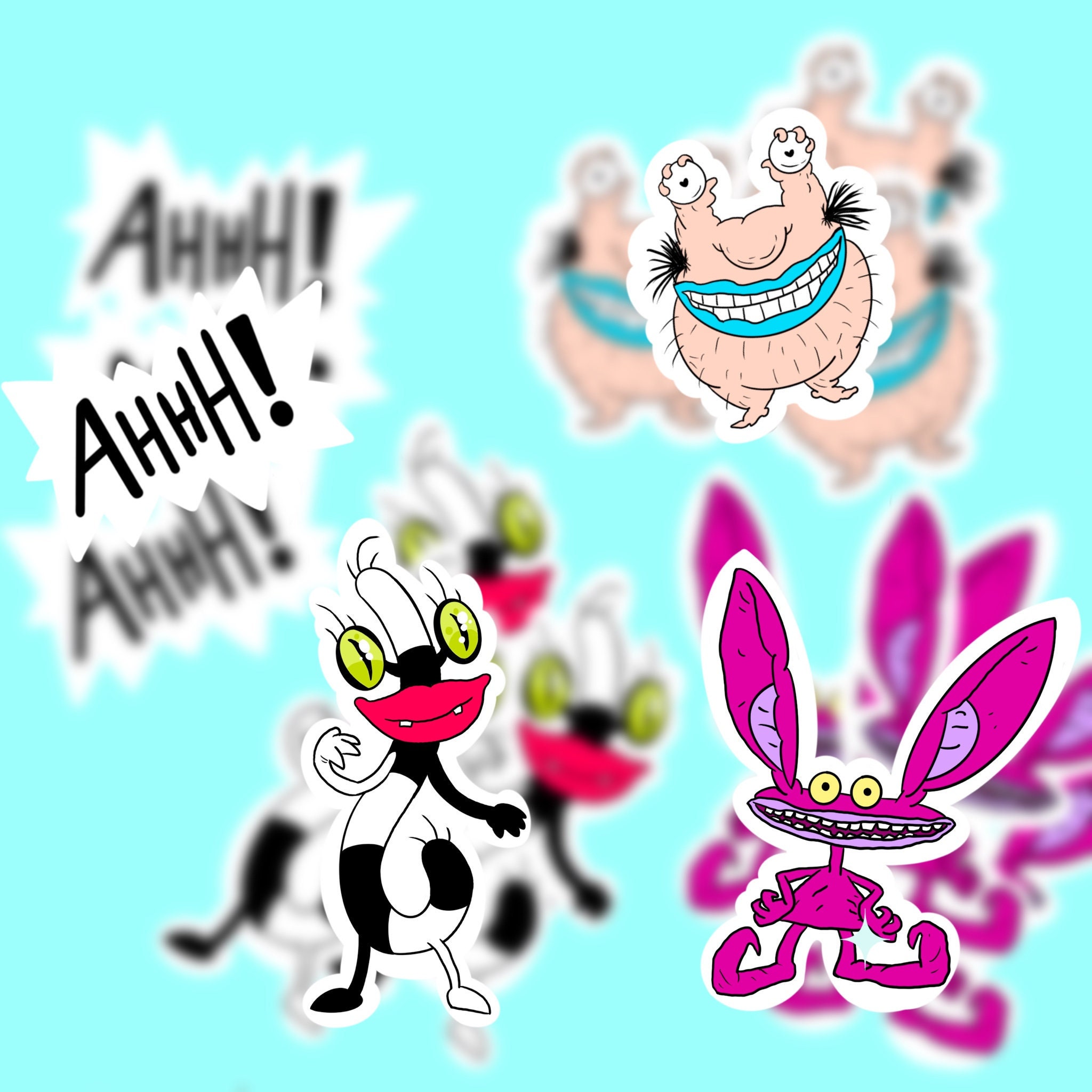 Ahhh Real Monsters Stickers 90s Cartoon 90s Kids 90s Stickers - Etsy Ahhh Real Monsters Stickers 90s Cartoon 90s Kids 90s Stickers - Etsy