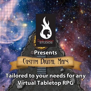 Aangepaste gevechtskaarten voor virtuele tabletop-RPG's zoals Dungeons & Dragons en Pathfinder - Commissie