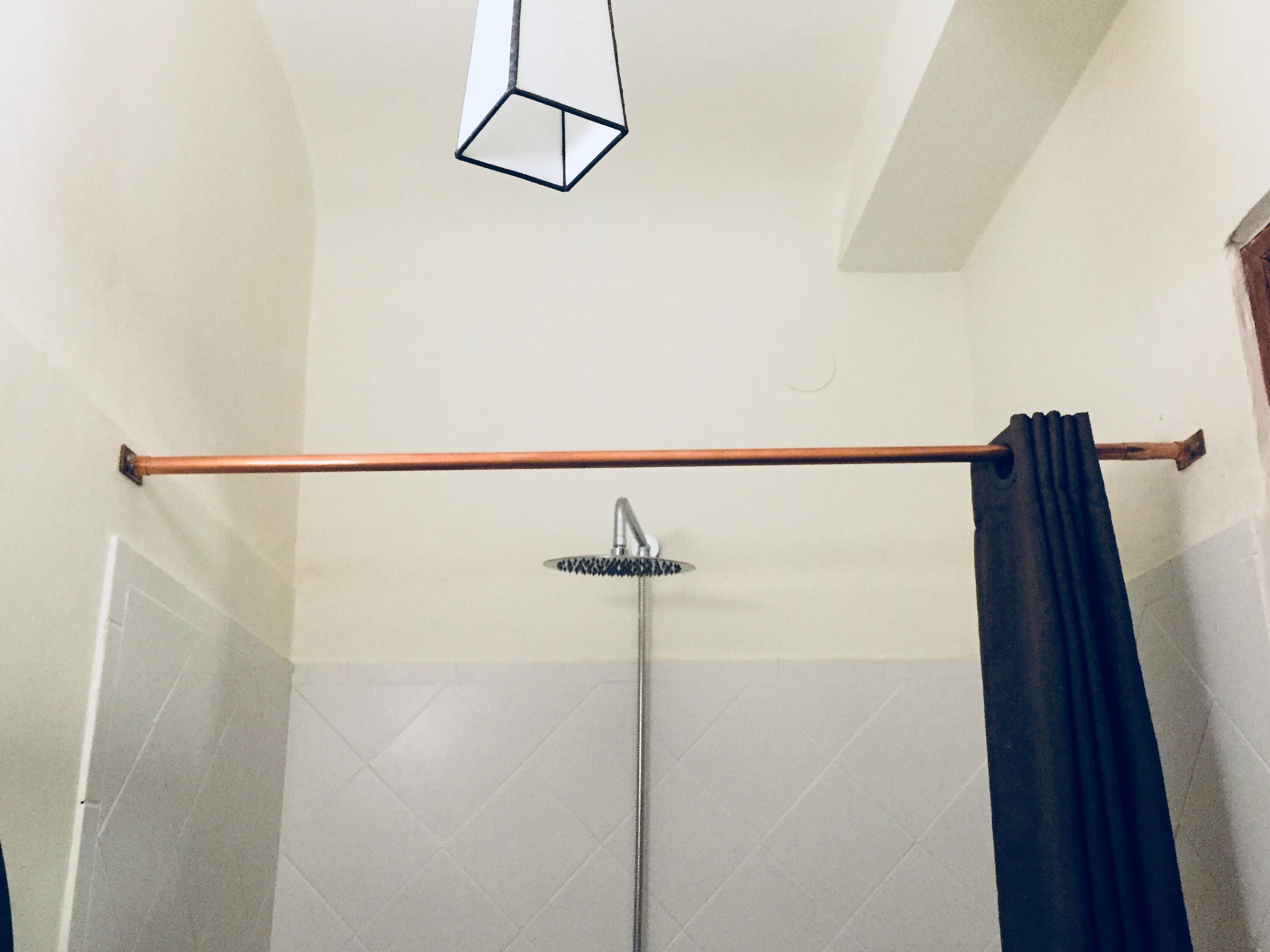 Copper Shower Curtain Rail Etsy UK