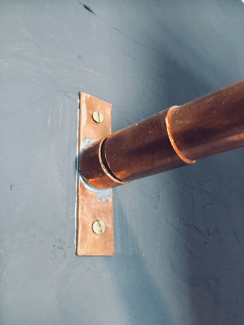 Copper Curved Shower Curtain Rail Etsy