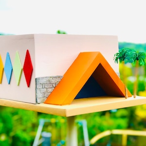 A Mid-Century Modern Googie Style Birdhouse