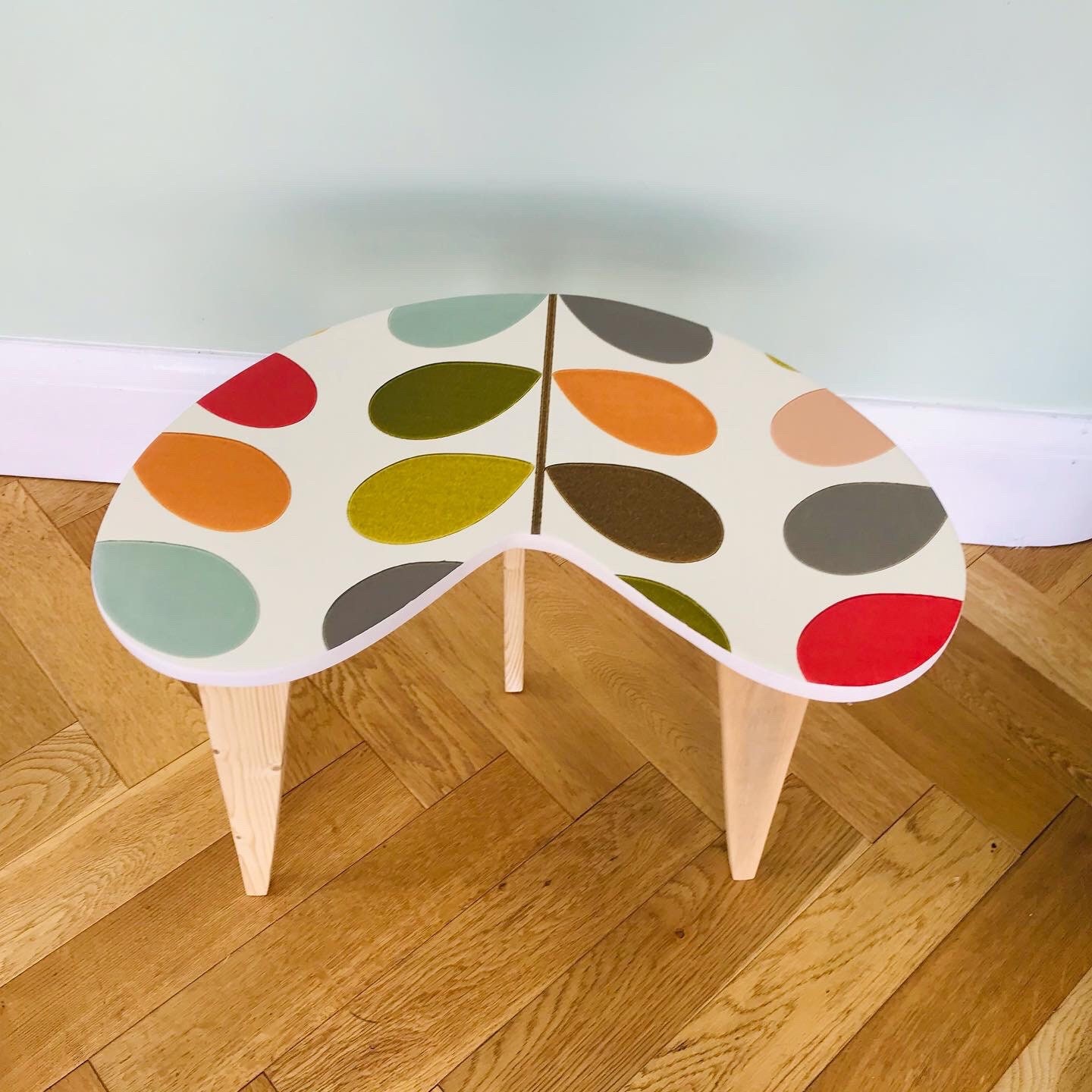 Mid Century Modern style kidney shape coffee / end table with Etsy