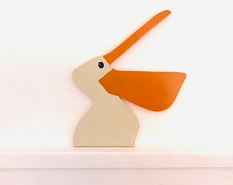 Hand painted Pelican doorframe / picture ornament