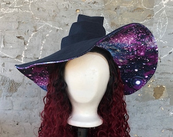 Galaxy Felt Wizard Witch Hat