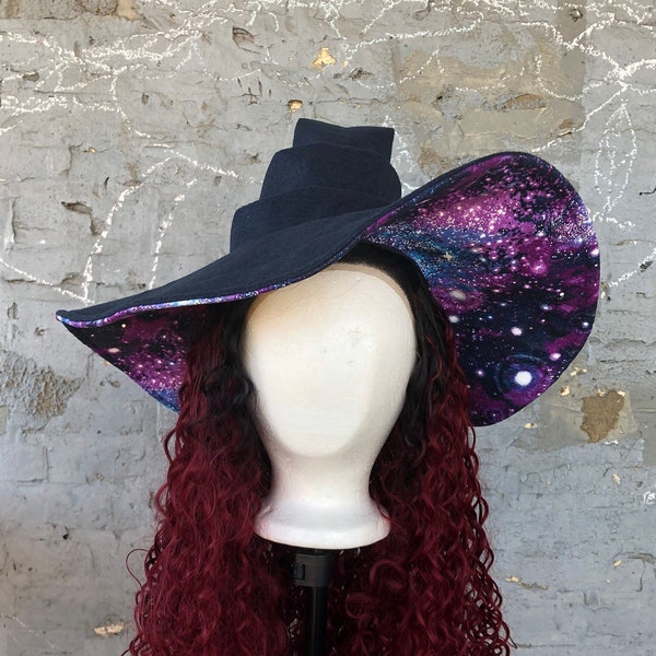 Galaxy Felt Wizard Witch Hat