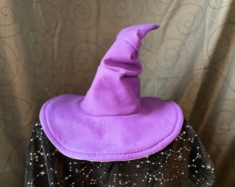 Pastel Galaxy Felt Wizard Witch Hat PRE-MADE