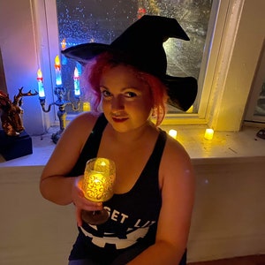 Avslappnad häxa/trollkarlshatt bild 6