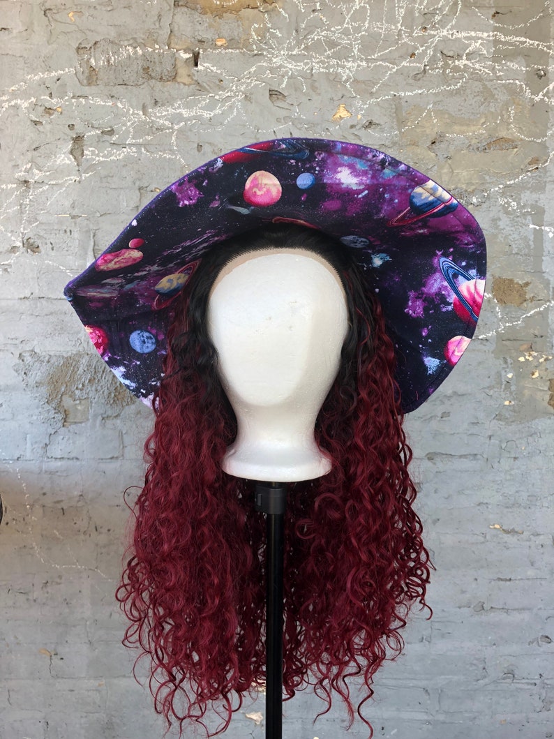 Galaxy Felt Wizard Witch Hat image 5
