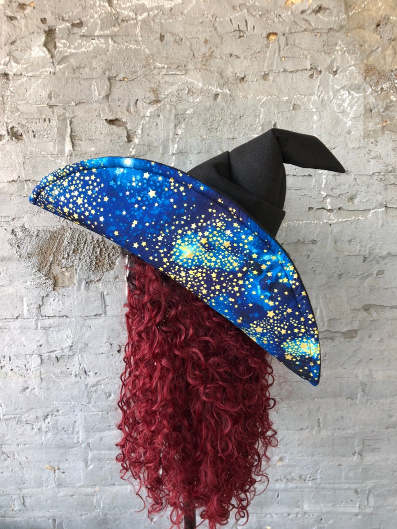 Galaxy Felt Wizard Witch Hat image 4
