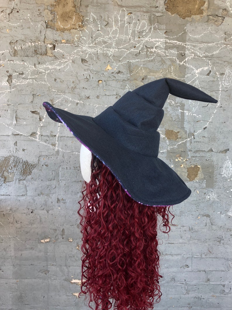 Galaxy Felt Wizard Witch Hat image 3