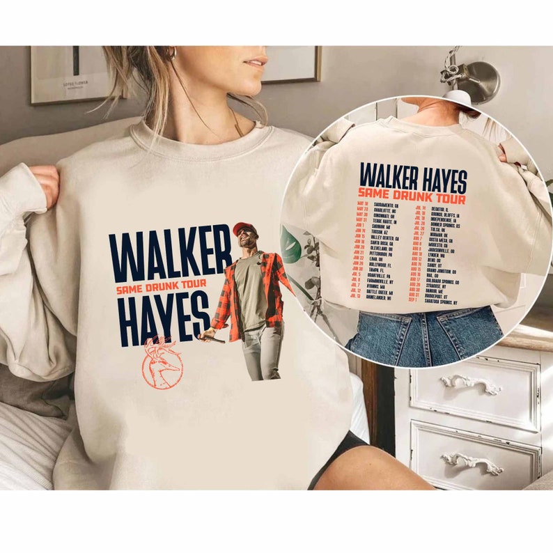 Walker Hayes Same Drunk 2024 Tour Shirt, Walker Hayes Fan Shirt, Walker