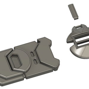 Captain America / Nomad - Belt and Shoulder Buckles - STL files - Cosplay