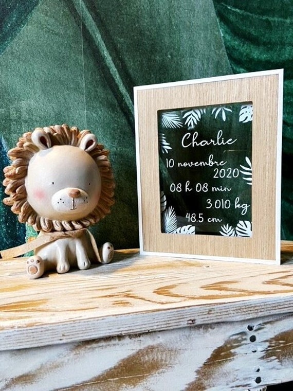 Cadre de Naissance Personnalisé - Cadeau Personnalisé- Cadre Cadre Veilleuse Veilleuse Naissance