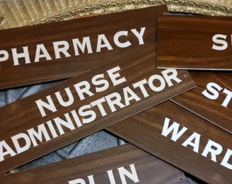 Vintage Medical Sign, Vintage Medical, Exam Room, Hospital, Medical Office, Pharmacy, Surgery, Oddities, Curiosities