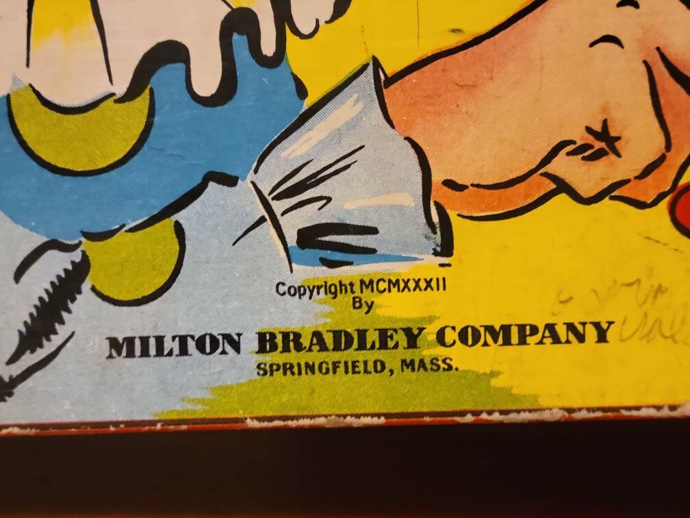 Mid-century Board Game Spinette by Milton Bradley 