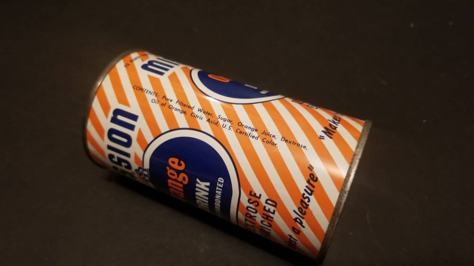 Vintage Soda Pop Can Missio Orange Drink 1954 - Etsy