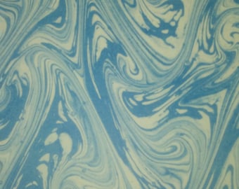 2 Large Vintage End Pieces, Old-New Stock, Marbled Paper, Bindery, Book Pages, Mixed Media
