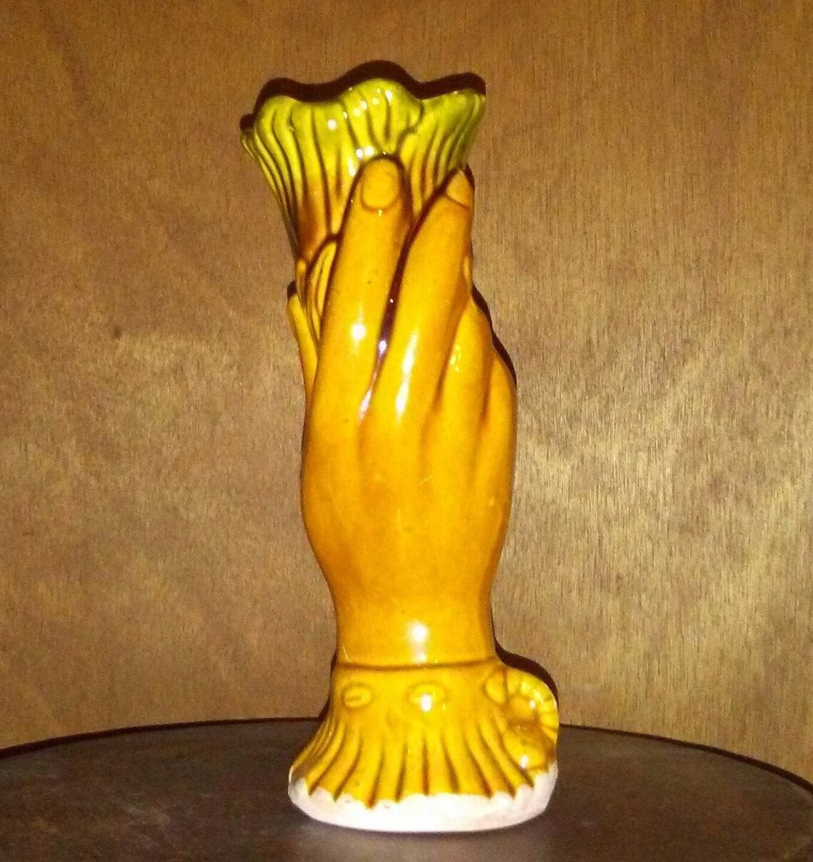 Vintage Pottery Vase Human Hand Female Hand Vase Whimsical Etsy